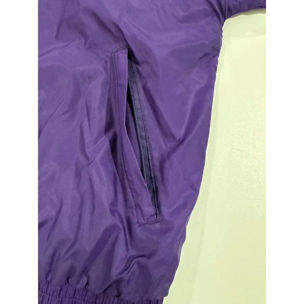 Charles River Clemson Tigers Purple Nylon Hooded Lined Jacket Men's Medium M116 - Picture 7 of 12